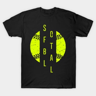 Softball Distressed Shirt T-Shirt